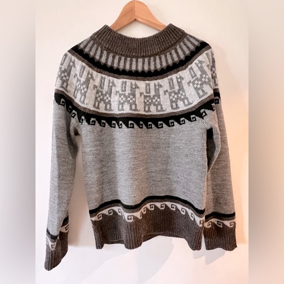 ÀCHEVAL PAMPA Norte intarsia llama and wool-blend sweater. Size S. Never worn. - Picture 7 of 7